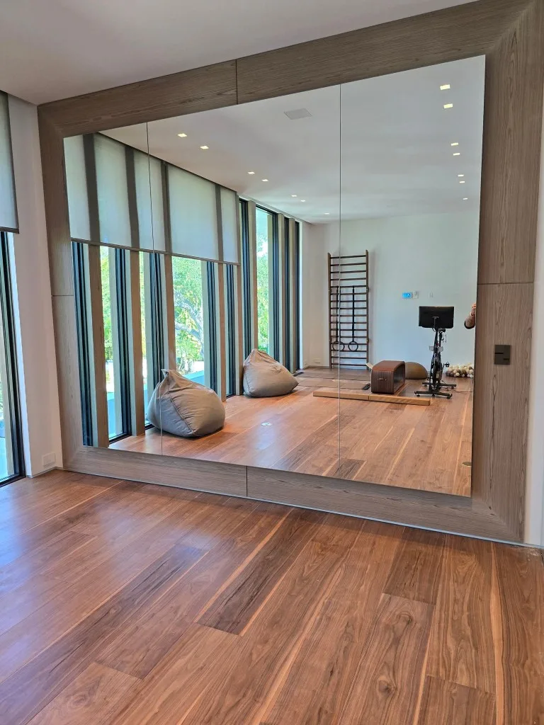 Custom mirror wall